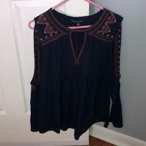 Boho Cold Shoulder American Eagle Blouse